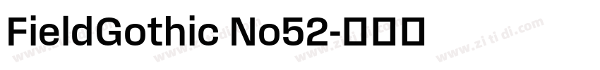 FieldGothic No52字体转换